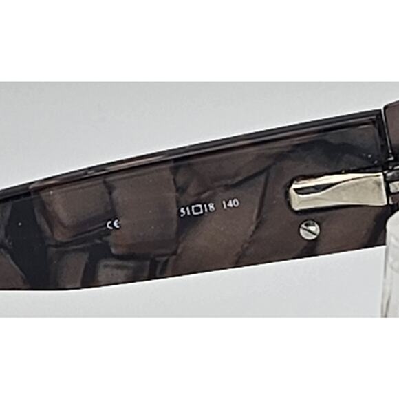 Oleg Cassini OC0132 200 ITM Sunglasses Brown Marble Rhinestone Logo 51-18-140 K6